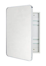 Garnes 24 in. W x 36 in. H Rectangular Recessed or Surface Mount Metal Framed Medicine Cabinet with Mirror in chrome- WE DO NOT SHIP!!