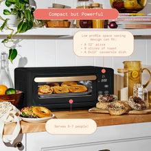 Beautiful Infrared Air Fry Toaster Oven, 9-Slice, 1800 W, Black Sesame by Drew Barrymore!! NEW OUT OF BOX(MISSING CRUMB TRAY!!