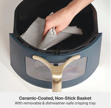 Thyme & Table 6QT Air Fryer, with ThymeCrisp™ and Ceramic-Coated Nonstick Basket, Atlantic Blue!! WE DO NOT SHIP!!