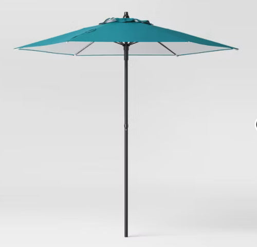 7.5' Round Outdoor Patio Market Umbrella - Room Essentials!! NEW IN CARRY BAG!!