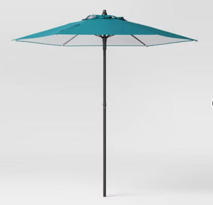 7.5' Round Outdoor Patio Market Umbrella - Room Essentials!! NEW IN CARRY BAG!!