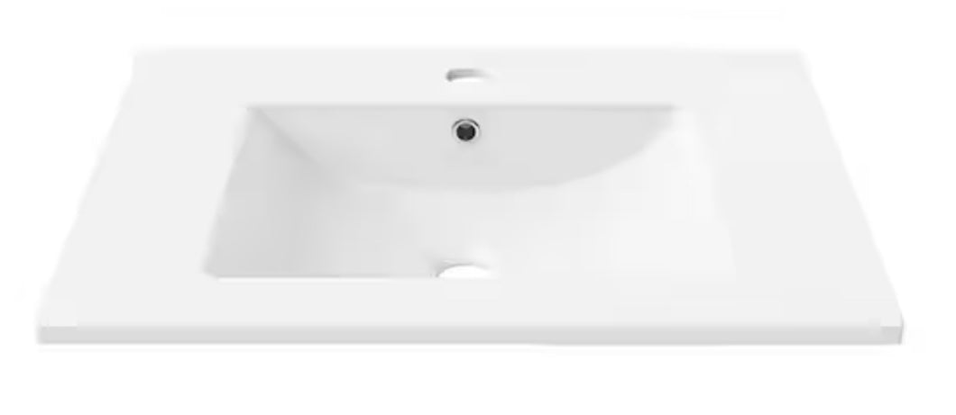 Swiss Madison 30 in. W x 18 in. D Ceramic Vanity Top in Glossy White!! NEW IN BOX!!