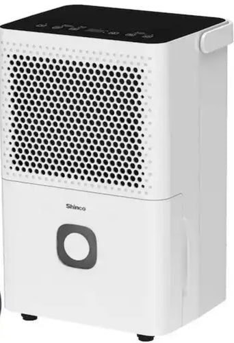 Edendirect 30 pt. 1,500 sq.ft. Portable Dehumidifier in White with Auto Defrost, Dual Filters, Variable Speeds, Continuous Run! (NEW IN BOX - Refurbished!)