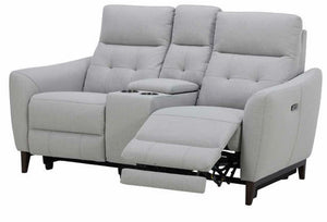 Alpendale Fabric Power Loveseat with Power Headrests!