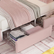 Wrought Studios Upholstered Bed Frame, Storage Bed with LED and Charging Station, Queen - WE DO NOT SHIP!!