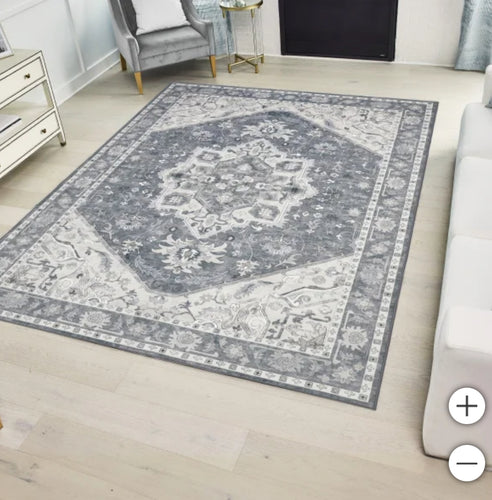 Darya 5’ x 7’  washable area rug- new