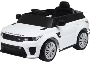 Best Ride on Cars 12V Range Rover Powered Ride-On - White: Plastic, 3+ Years, 55 lbs Capacity! (NEW IN BOX)