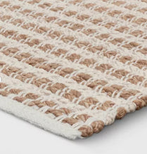 7'x10' Color Block Braided Outdoor Area Rug Ivory -Threshold! (NEW)