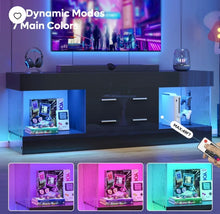 Bestier Black TV Stand for TVs up to 65", Modern High Gloss! (NEW IN BOX)