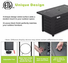 eVita 43 in. 50000BTU Propane Fire Pit Table Modern Outdoor Gas Fire Table with Fire Rocks!! NEW IN BOX!!