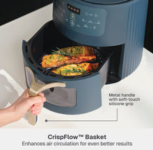 Thyme & Table 6QT Air Fryer, with ThymeCrisp™ and Ceramic-Coated Nonstick Basket, Atlantic Blue!! WE DO NOT SHIP!!