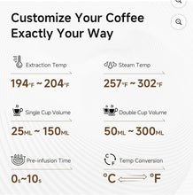 Hibrew H10A-SL 20bar Semi Automatic Espresso Coffee Machine- new in box