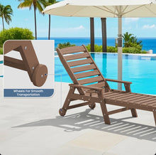 Swann Outdoor Chaise Lounge With Arms & Wheels - WE DO NOT SHIP!!