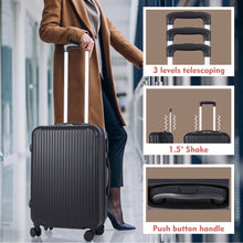 Skonyon 3 Piece Suitcase Luggage Set with TSA Lock, Black!! NEW OUT OF BOX!!