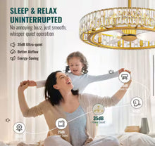 32 in. Indoor 10-Light Modern Downrod Mount Gold Bladeless Ceiling Fan with Light Reversible Rotation and Remote Control! (NEW IN BOX)