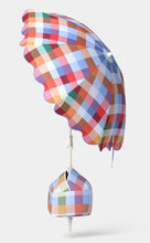 6' Round Beach Umbrella Checkered - Room Essentials! (NEW)