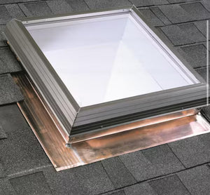 Velux 30-1/2 in. x 30-1/2 in. Fixed Copper Pan-Flashed Skylight with Tempered Glazing!! NEW IN BOX!!