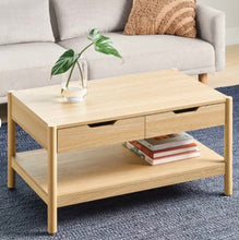 Scandi Coffee Tables Table With Drawers Natural - Room Essentials! (NEW IN BOX)
