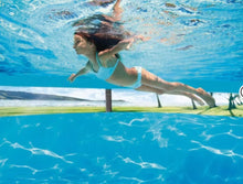 Intex 14' x 42" Clearview Prism Frame Above Ground Pool - Graywood Print: Steel Frame & Vinyl Liner! (NEW IN BOX)