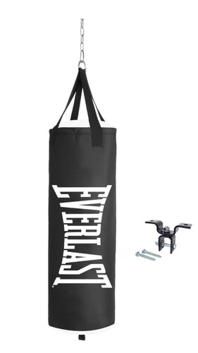 Everlast 70 Lb Nevatear Heavy Bag Kit with Beam Hanger Kit– Boxing & MMA Training Set