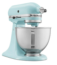 KitchenAid Deluxe Series 4.5 Quart Tilt-Head Stand Mixer with Stainless Bowl, Mineral Water Blue