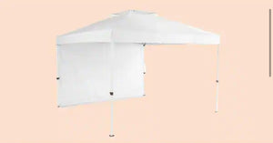 Everbilt 10 ft. x 10 ft. White Commercial Instant Canopy-Pop Up Tent (BRAND NEW) With  1 removable wall panel included
