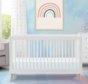 Delta Children Jordan 4-in-1 Convertible Crib, White! (NEW IN BOX)