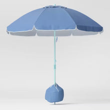 8.5' Outdoor Patio Beach Umbrella Navy - Sun Squad, Navy! (NEW)