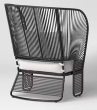 Steel Mackworth Outdoor Patio Statement Armless Chair Black - Threshold! (NEW IN BOX)