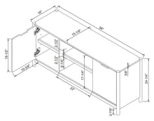 Scandi Media ,TV Stand For TVs Up To 59" Natural - Room Essentials - WE DO NOT SHIP!!