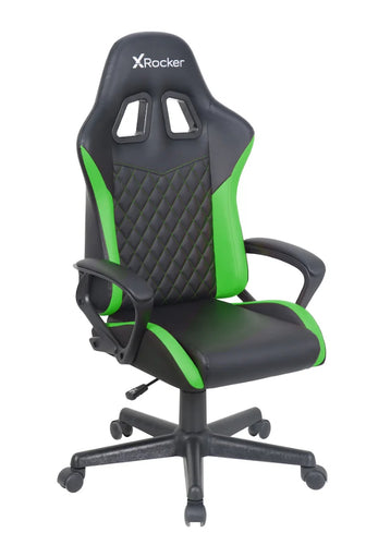 X Rocker Apex Junior PC Kids Gaming Chair, Green!! NEW AND ASSEMBLED!!