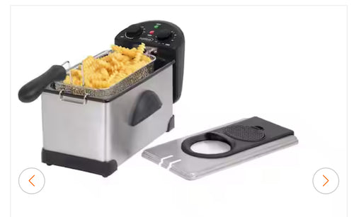 Premium LEVELLA
3.2 Qt. Stainless Steel Deep Fryer with Fry Basket- new