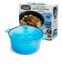 Granite Stone 5Qt Dutch Oven Ultra-Durable Mineral & Diamond Nonstick Coating Dutch Oven Blue- NEW IN BOX!!!!