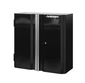 Husky Ready-to-Assemble 28 in. W x 29 in. H x 12 in. D Steel Garage Wall Cabinet in Black!! NEW IN BOX!!