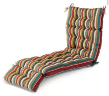 22 in. x 72 in. Sunset Stripe Outdoor Chaise Lounge Cushion! (BRAND NEW - SINGLE CUSHION!)