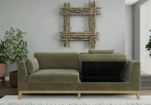 Thomasville Mokena Fabric Stationary Sofa with Storage! (NEW & ASSEMBLED)