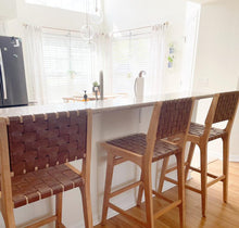 Ceylon Woven Barstool from Threshold/ set of 3 - a few small shipping scuffs- see pics