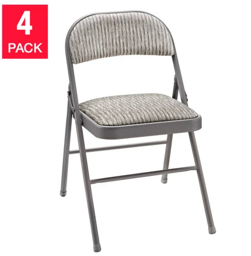 Meco Upholstered Folding Chair, 4 Pack!! NEW IN BOX!!