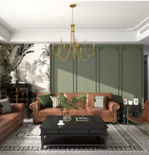 ACROMA Lina 10 -Light Matte Gold Bare bulb Metal Chandelier