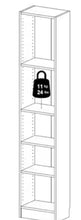 Element 80 in. White Engineered Wood 5-Shelf Standard Bookcase! (NEW IN BOX - MINOR CHIP)