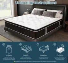 Euro Top Full Medium Cooling Gel Memory Foam Hybrid 12 in. Bed-in-a-Box Mattress! (NEW - SEALED IN BOX)