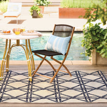 5'x7' Star Rope Rectangular Woven Outdoor Area Rug Blue - Threshold - WE DO NOT SHIP!!