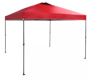 Everbilt 10 ft. x 10 ft. Red Instant Canopy Pop Up Tent!! USED, VERY CLEAN!!