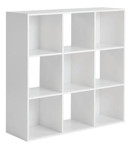Mainstays 9-Cube Storage Organizer, White!! NEW IN BOX!!