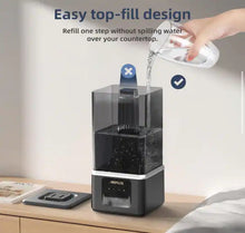Edendirect 1.1 Gal. Black Ultra Fine Water Mist Ultrasonic Desktop Humidifier and Fragrance Diffuser Up to 450 sq. ft!! NEW IN BOX!!