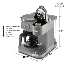 Keurig K-Duo Essentials, Hot & Iced Single-Serve K-Cup Pod Coffee Maker & Carafe, Moonlight Grey!! BRAND NEW!!