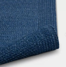 5'x7' Natural Woven Rectangular Braided Outdoor Area Rug Blue! (NEW)