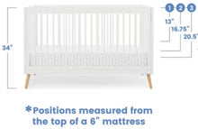 Delta Children Jordan 4-in-1 Convertible Crib, White! (NEW IN BOX)