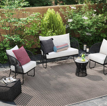 8’ x10' Micro Grid Rectangular Woven Indoor Outdoor Area Rug Gray - Threshold - WE DO NOT SHIP!!