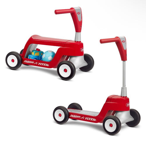 Radio Flyer Scoot 2 Scooter - Red: Steel & Plastic, Ages 1-4, 44.1 lbs Capacity!! NEW IN BOX!!
